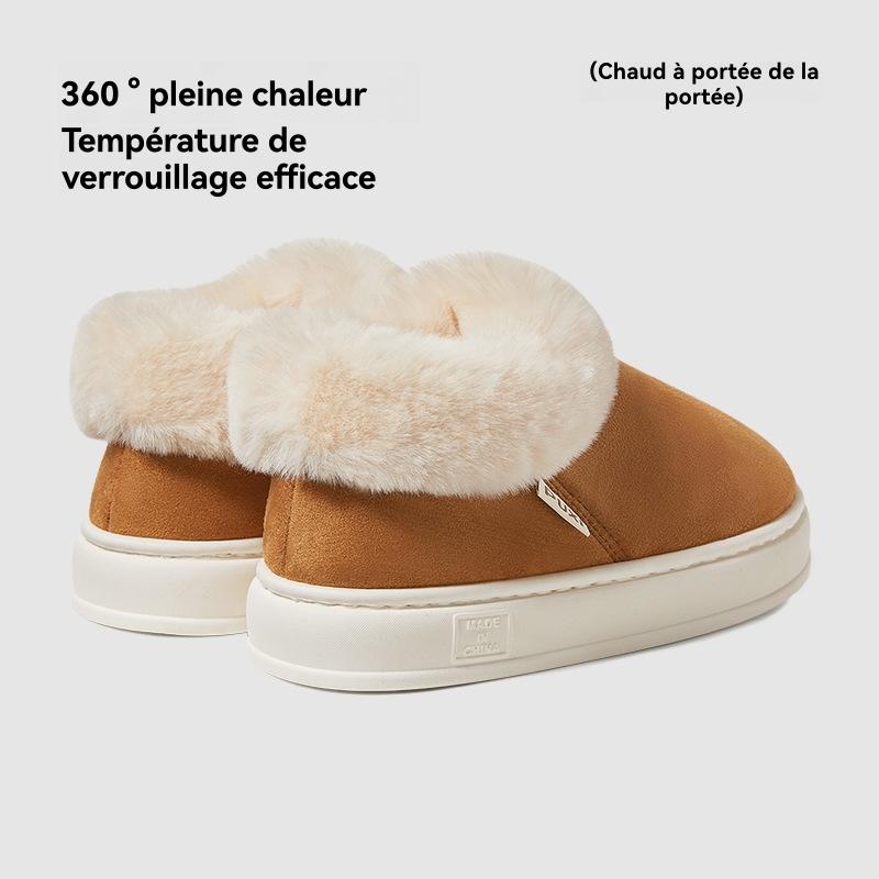 Le bottillon à collet en peau de mouton renversée Femme Femme | Pantoufles Chaussures Femme