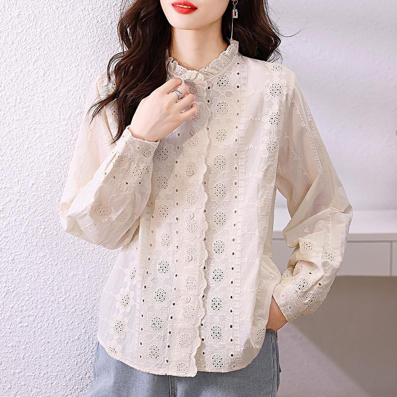 La chemise broderie anglaise Elianne | Blouses et chemises Blouses et chemises Blouses et chemises