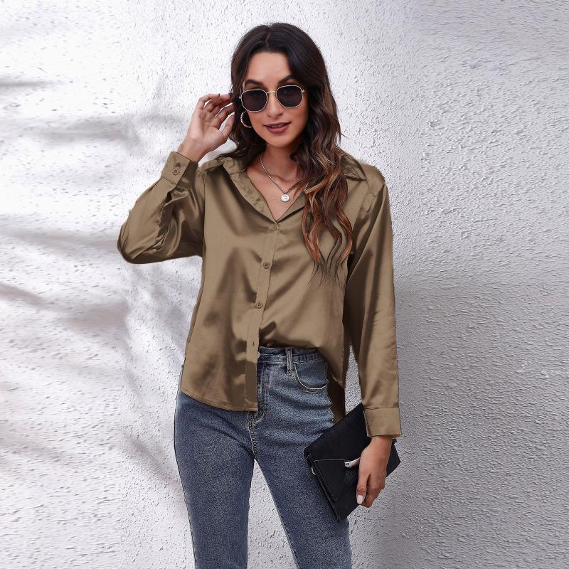 La chemise satinée minimaliste | Blouses et chemises Blouses et chemises Blouses et chemises